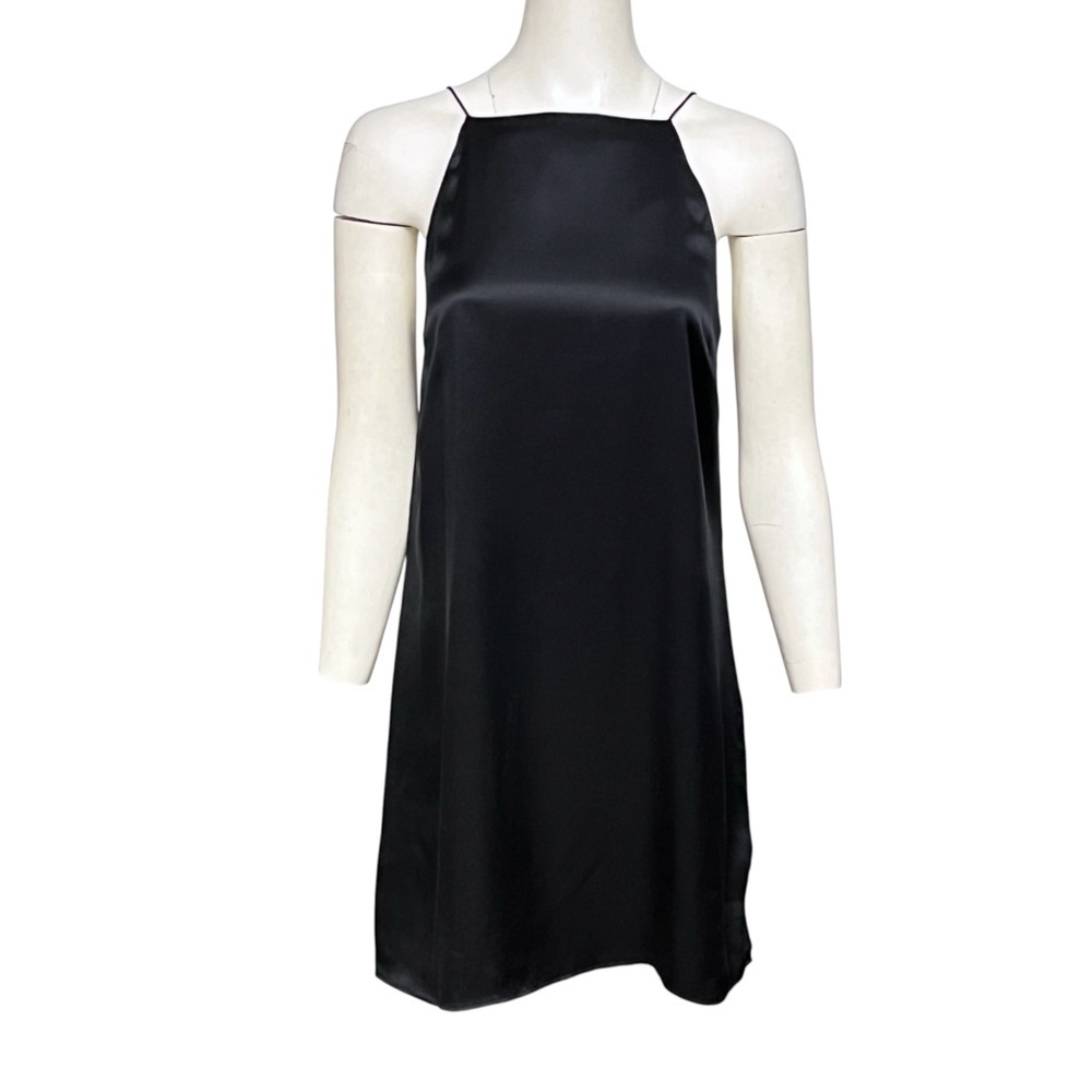 Cami NYC The Charlie Camisole Size Small Silk Satin Mini Tank Slip Dress Black